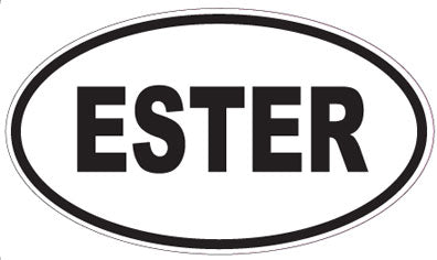 ESTER - Oval Sticker