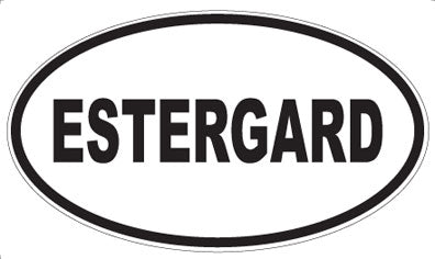 ESTERGARD - Oval Magnet