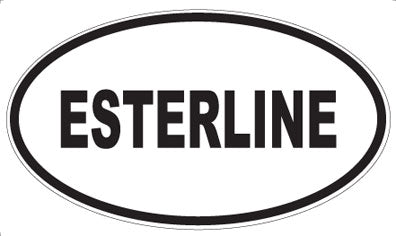 ESTERLINE - Oval Sticker