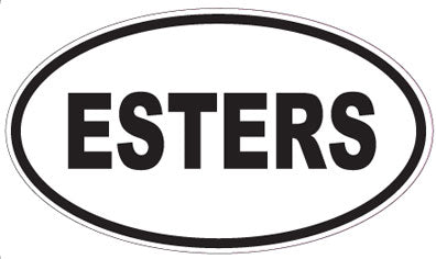 ESTERS - Oval Sticker