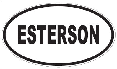 ESTERSON - Oval Magnet