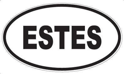 ESTES - Oval Sticker