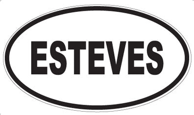 ESTEVES - Oval Magnet