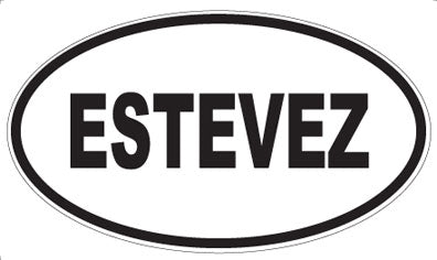 ESTEVEZ - Oval Magnet