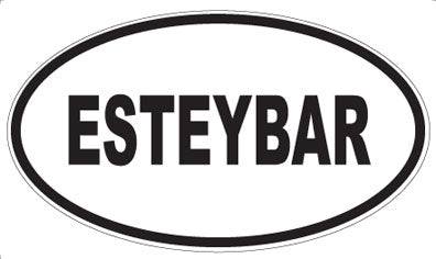 ESTEYBAR - Oval Sticker