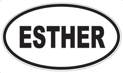 ESTHER - Oval Magnet