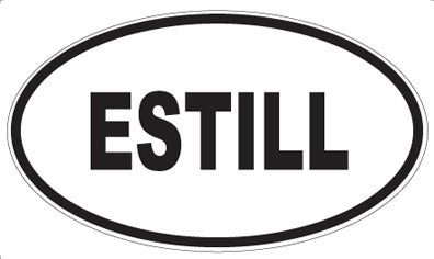 ESTILL - Oval Sticker