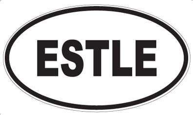 ESTLE - Oval Sticker