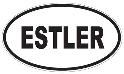 ESTLER - Oval Magnet