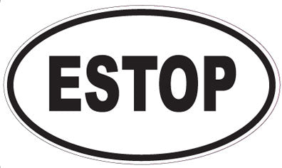 ESTOP - Oval Magnet