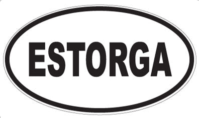 ESTORGA - Oval Sticker