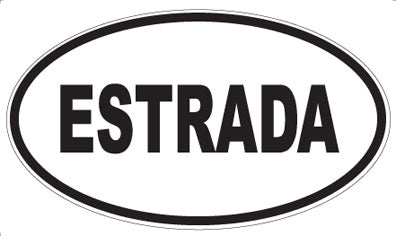 ESTRADA - Oval Sticker