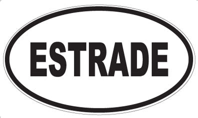 ESTRADE - Oval Sticker