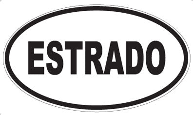 ESTRADO - Oval Sticker