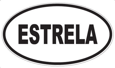 ESTRELA - Oval Sticker