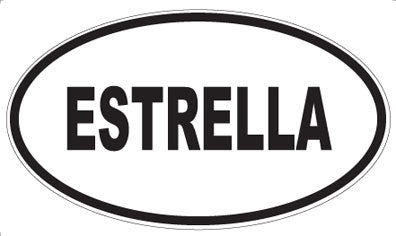 ESTRELLA - Oval Sticker