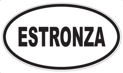 ESTRONZA - Oval Sticker