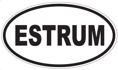 ESTRUM - Oval Sticker