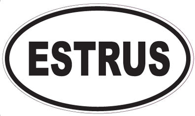 ESTRUS - Oval Sticker
