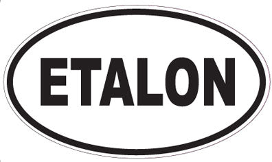 ETALON - Oval Sticker