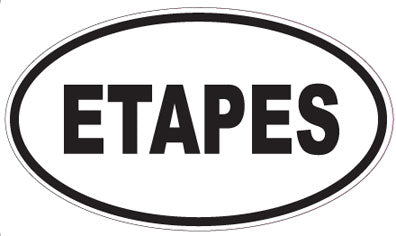 ETAPES - Oval Sticker