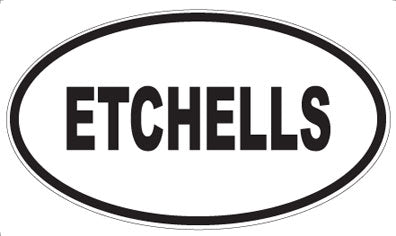 ETCHELLS - Oval Sticker
