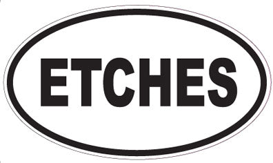 ETCHES - Oval Sticker