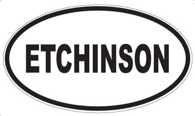 ETCHINSON - Oval Magnet