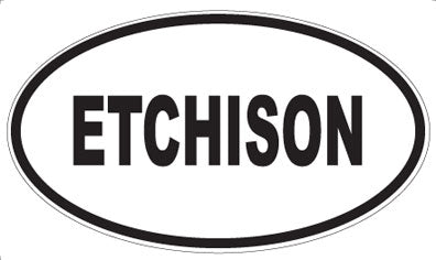 ETCHISON - Oval Sticker