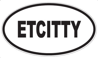 ETCITTY - Oval Magnet