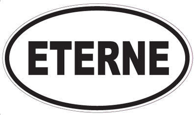 ETERNE - Oval Sticker