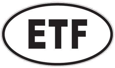 ETF - 3 Letter Initials Oval Sticker