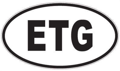 ETG - 3 Letter Initials Oval Magnet