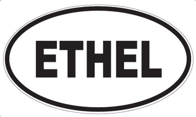 ETHEL - Oval Sticker