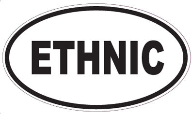 ETHNIC - Oval Sticker