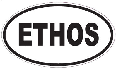 ETHOS - Oval Sticker