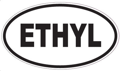 ETHYL - Oval Sticker