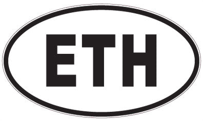 ETH - 3 Letter Initials Oval Magnet