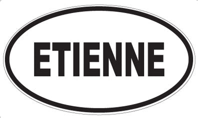 ETIENNE - Oval Sticker