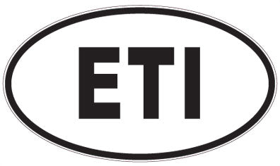 ETI - 3 Letter Initials Oval Magnet