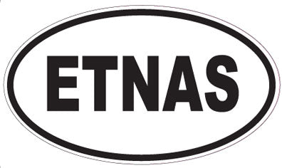 ETNAS - Oval Sticker