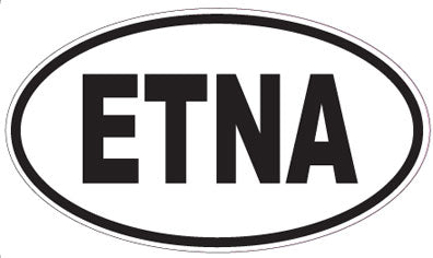 ETNA - Oval Sticker