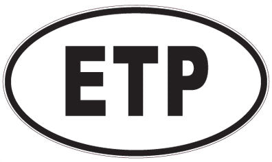 ETP - 3 Letter Initials Oval Magnet