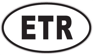 ETR - 3 Letter Initials Oval Magnet
