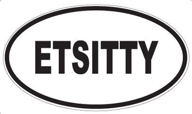 ETSITTY - Oval Magnet