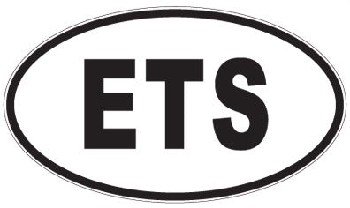 ETS - 3 Letter Initials Oval Magnet