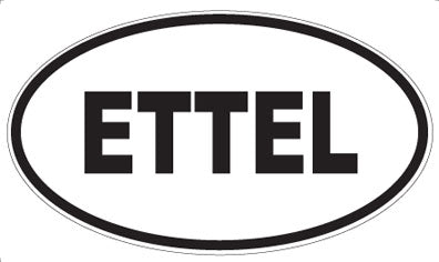 ETTEL - Oval Sticker
