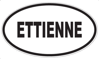 ETTIENNE - Oval Sticker