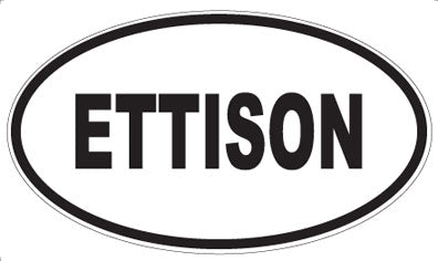 ETTISON - Oval Magnet