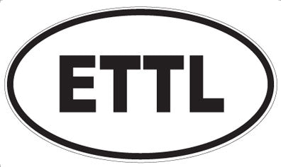 ETTL - Oval Sticker
